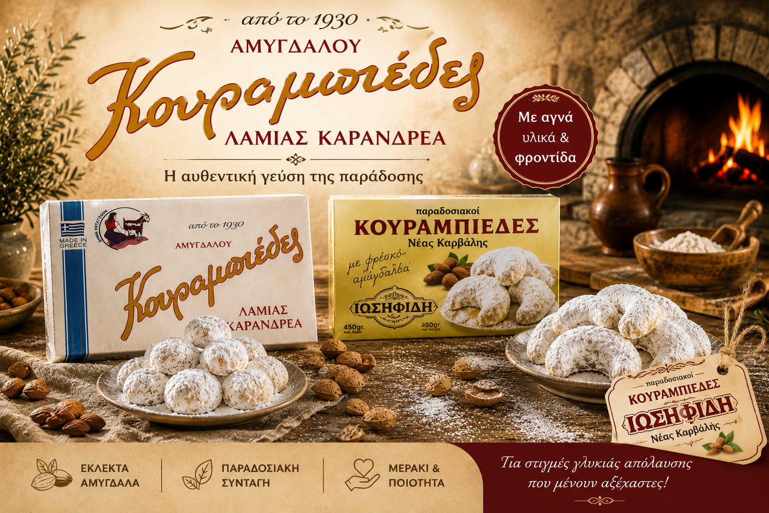 Παραδοσιακοί Κουραμπιέδες