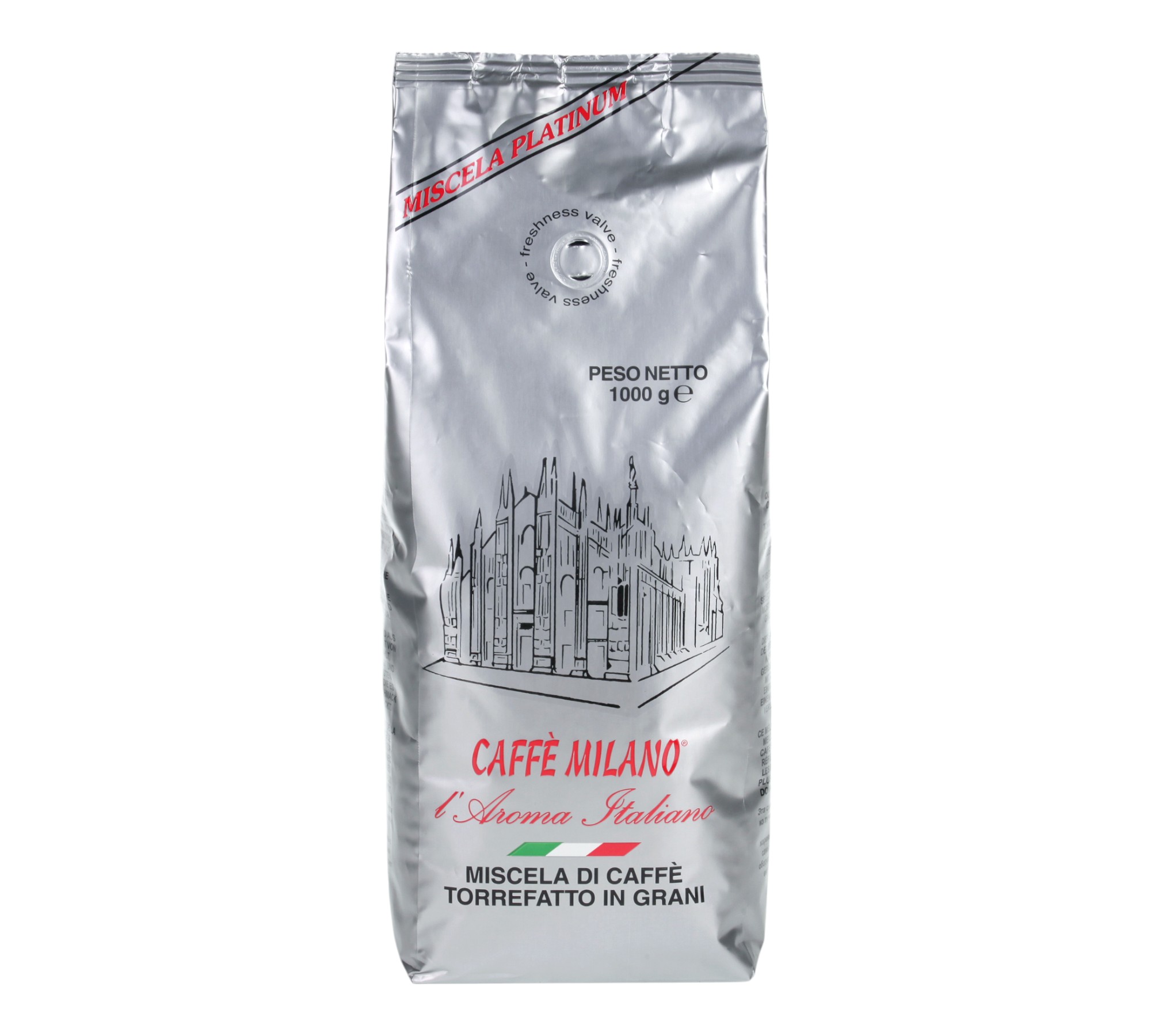 Καφές Milano Σπυρί Espresso Platinum 1Kg