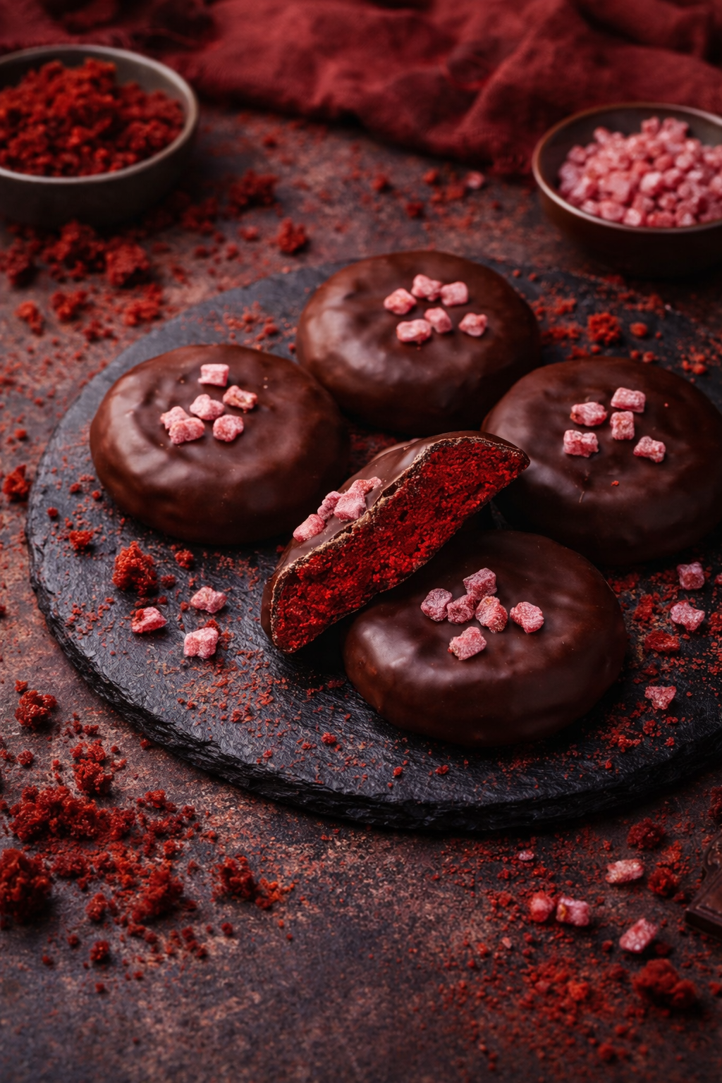 ❄️Brownie Cookie Red Velvet Με Σοκολάτα 4kg