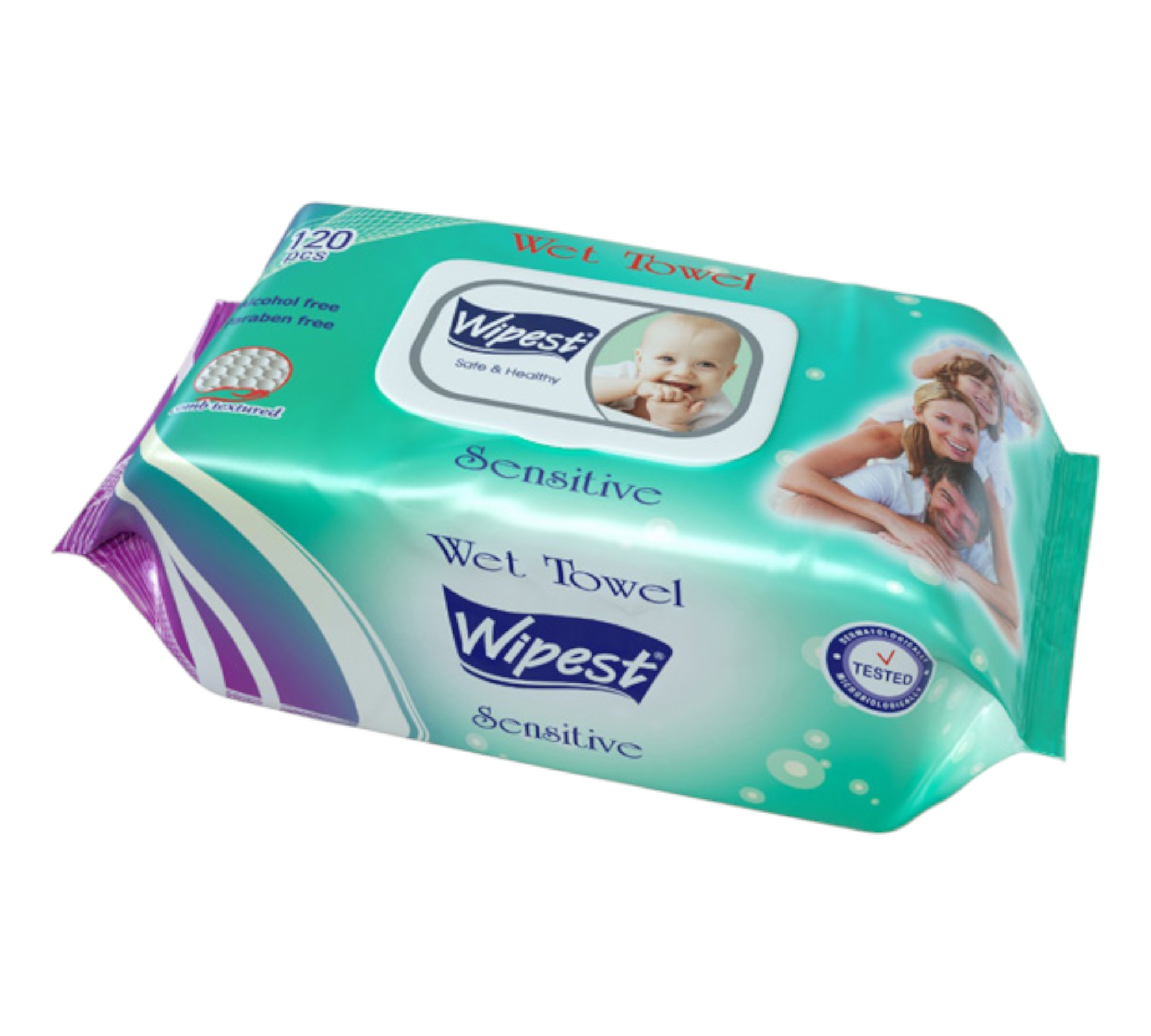 Wipest Μωρομάντηλα 120pcs green 24/κιβ(link)