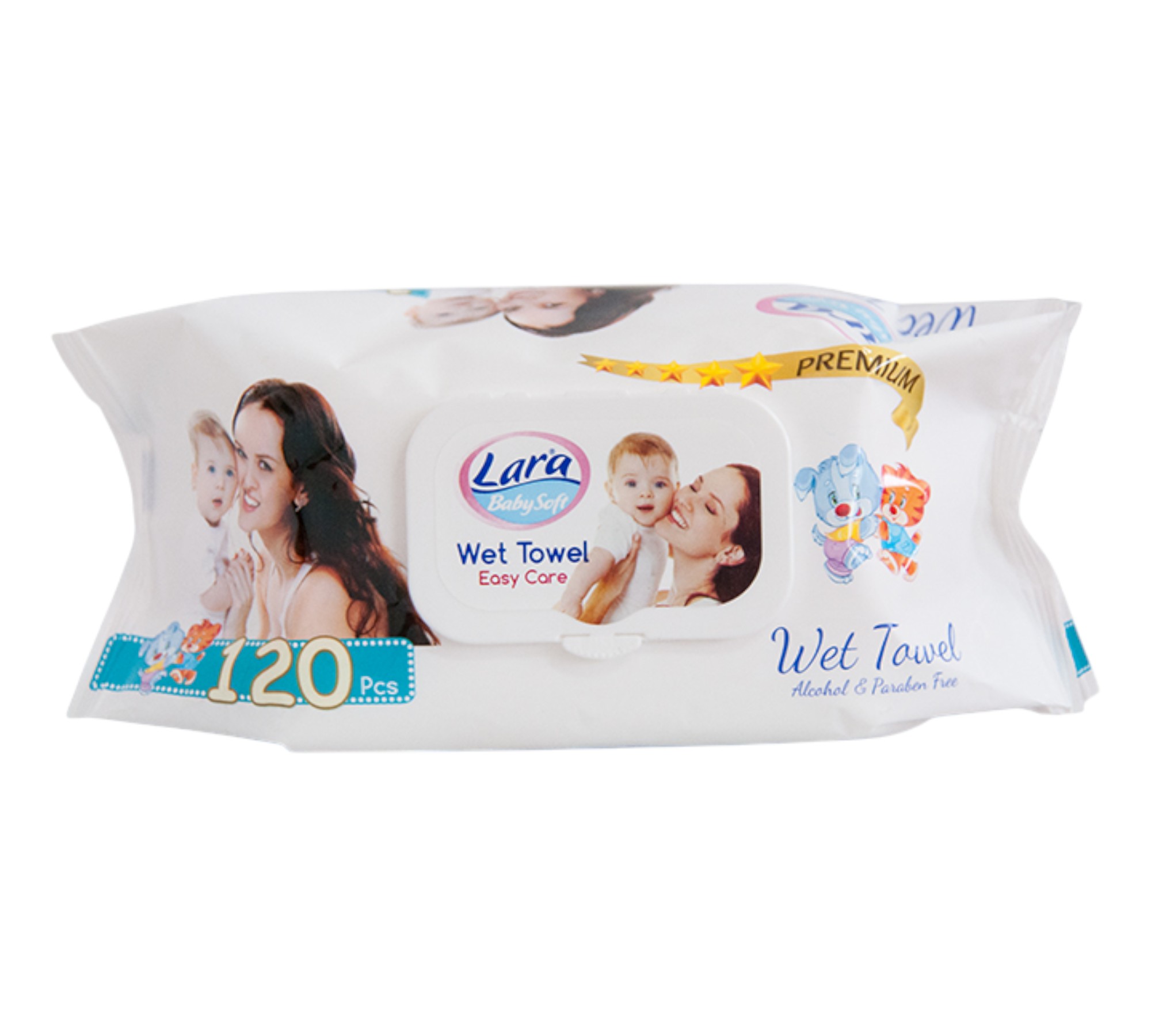 Lara Μωρομάντηλα Premium 72pcs 24/κιβ with cover