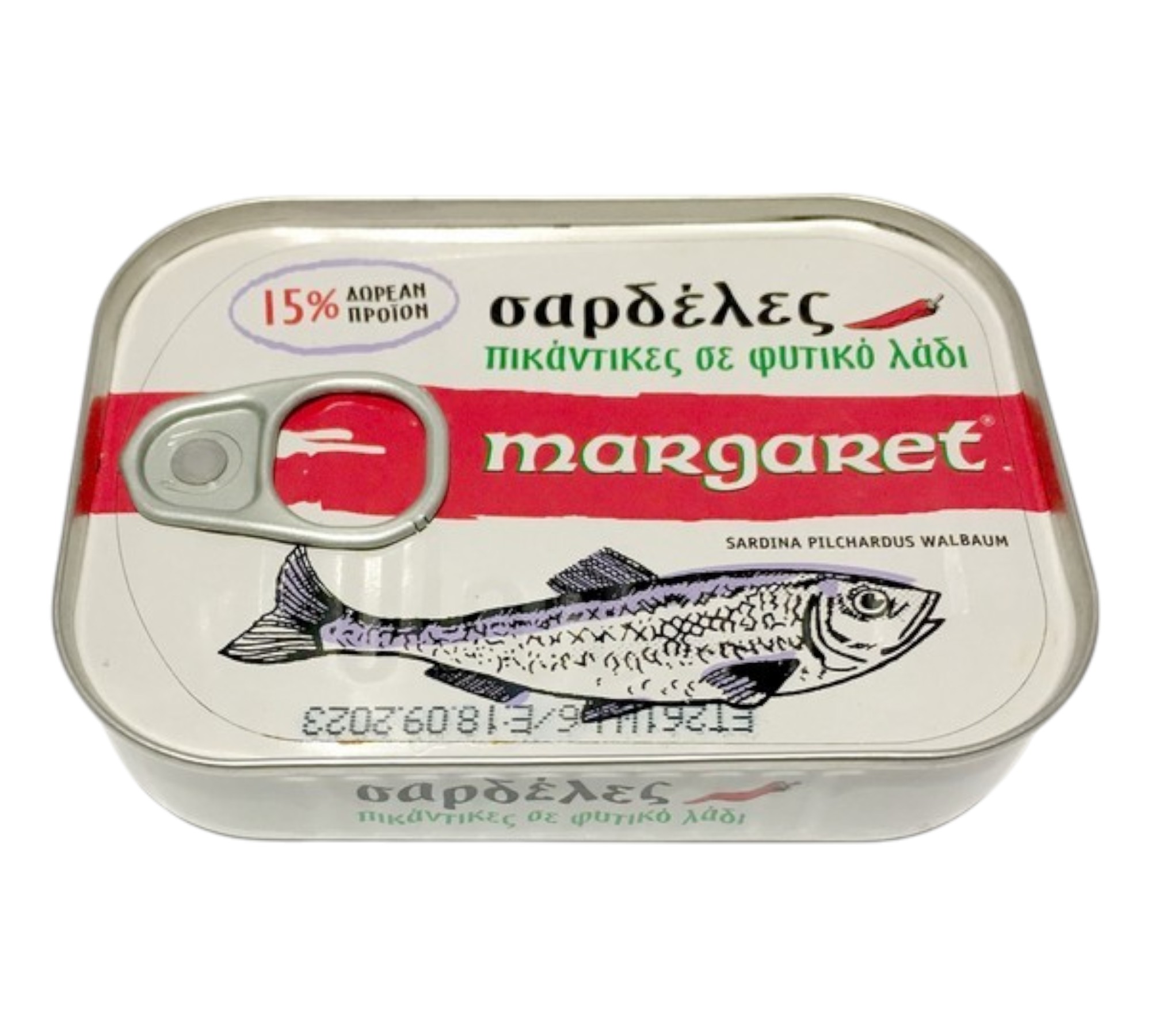 Σαρδέλες MARGARET Πικάντικες σε λάδι 115gr