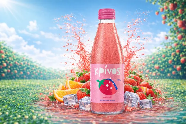 Αναψυκτικό "Κρίνος" Φράουλα 250ml 12τεμ/κιβ